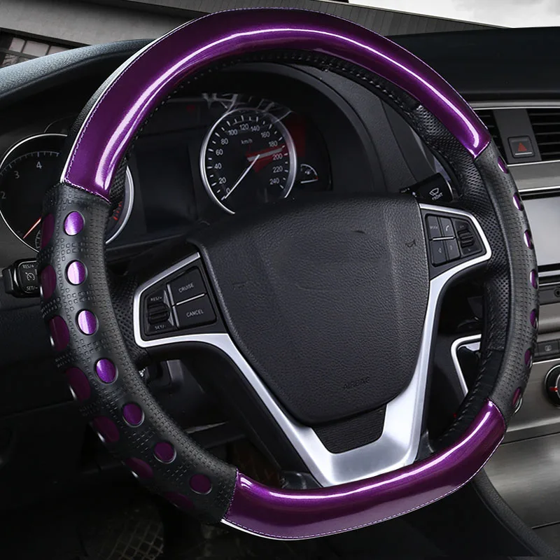 D Форма натуральные кожаные классные Чехлы рулевого колеса автомобиля для Cadillac CTS