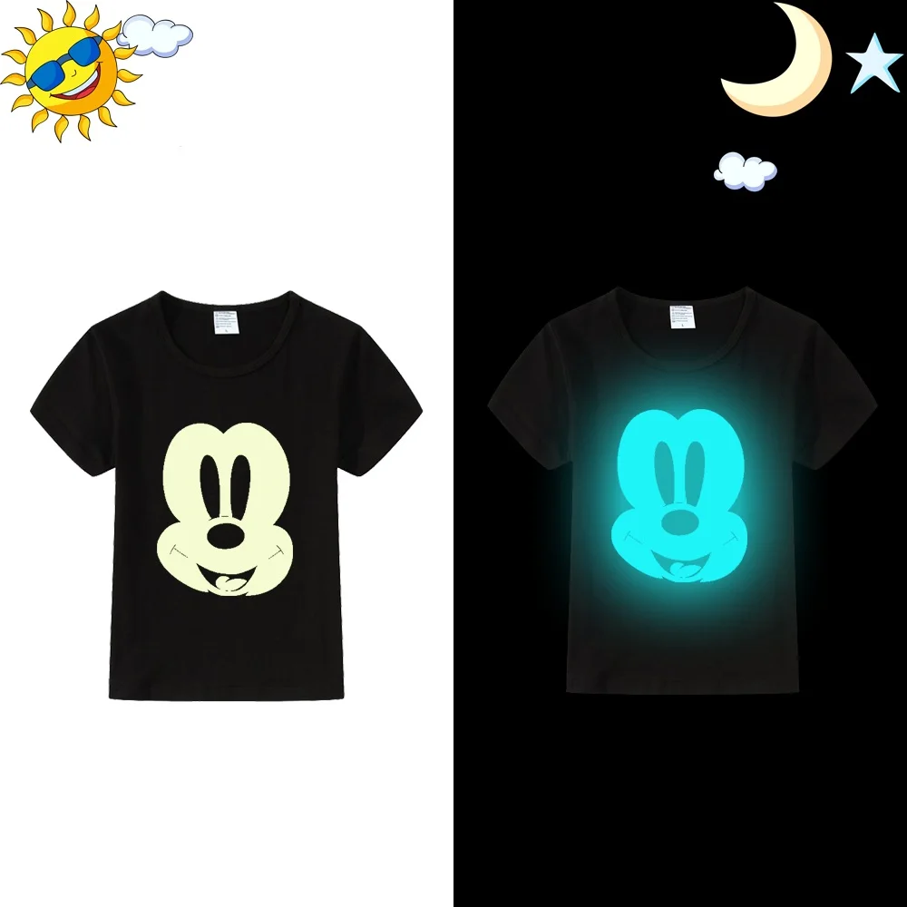 Black Short Sleeve LYTLM Camiseta Mickey Tee Shirt Enfant Garcon Kids T Shirts for Girls Animal Print Kids Shirt Girls Happy Birthday Kid Clothes - Цвет: Black Short Sleeve