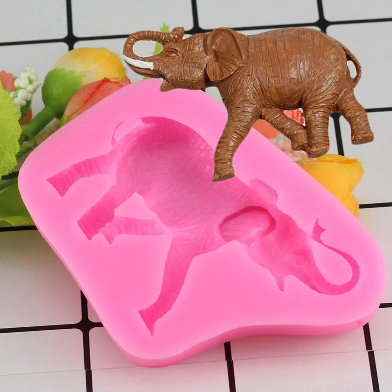 Sugarcraft животных слон силиконовые формы помадка формы торт декоративное устройство для шоколада Gumpaste форма формы