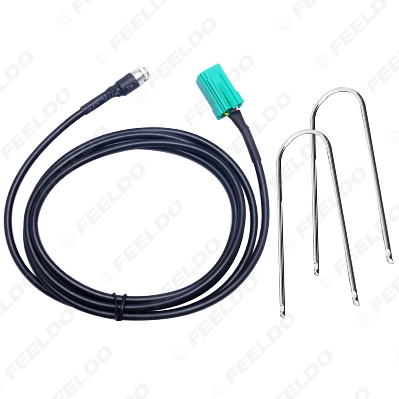 

FEELDO 10set Auto Mini ISO 6pin to 3.5MM Female Jack AUX Cable with Removal Keys for Renault OEM Radio Wire Adapter #HQ5732