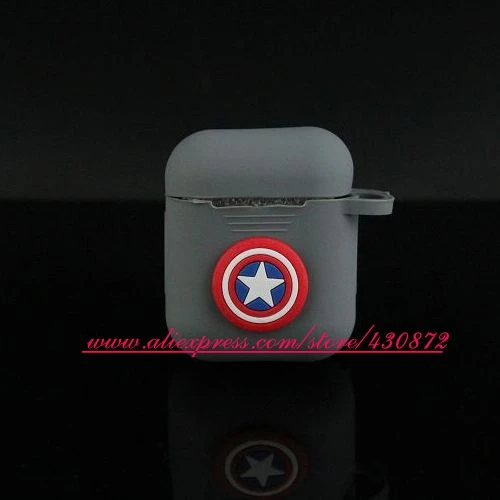 17 Для Airpods сумки 3D силиконовые наушники Минни Микки мультфильм беспроводной Bluetooth наушники чехол Защитный чехол для Airpods - Цвет: 17