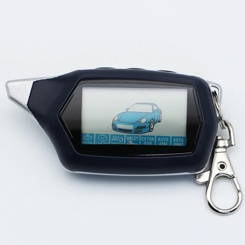 Russian version Starline C9 Key Fob keychain for 2-way starline lcd Remote Control two way car alarm system | Автомобили и