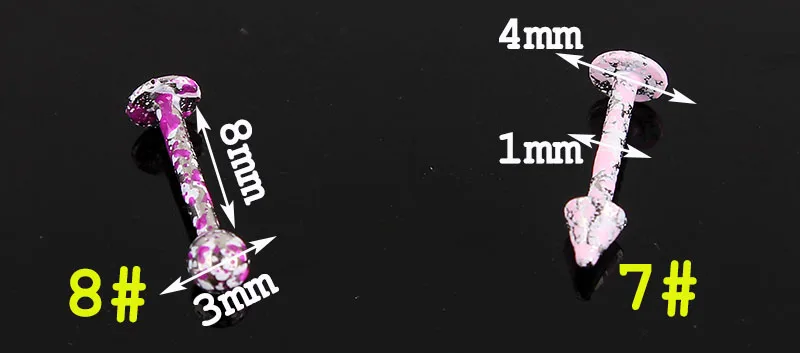 10 шт./партия разноцветные шарики из нержавеющей стали круглые подковы кольцо со