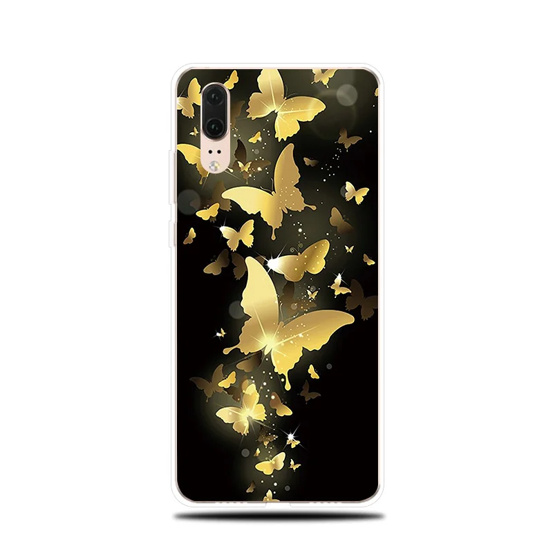 Силиконовый чехол с рисунком бабочки для Huawei P8 P9 Lite 2017 P Smart 2019 мягкий P10 P20 P30 Pro |
