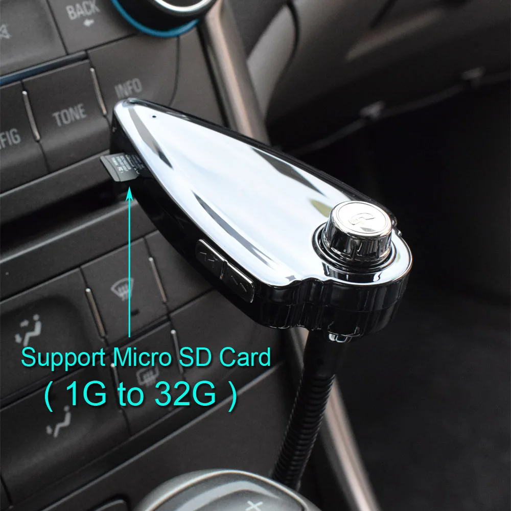 Комплект громкой связи AGETUNR для автомобиля Bluetooth fm передатчик mp3 плеер 5 в 2 1 А USB