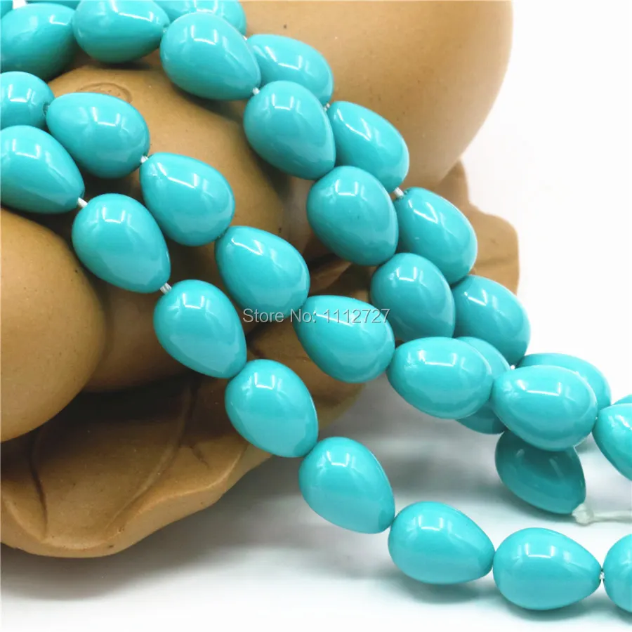 Hot Sale 7x9mm Sky Blue Glass Pearl Beads Ornaments Drops Loose Jewelry Making Design Women Gifts | Украшения и аксессуары