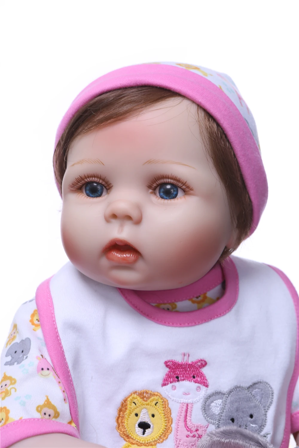 23 ''Реалистичного Baby Doll силикона Reborn Bonecas младенец реалистичные полное тело