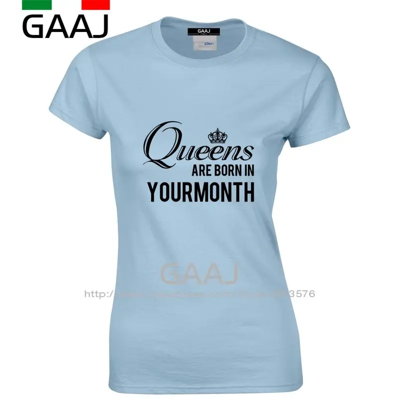 Изготовленный На Заказ Queens рождаются в нескольких Цвет футболка женская с