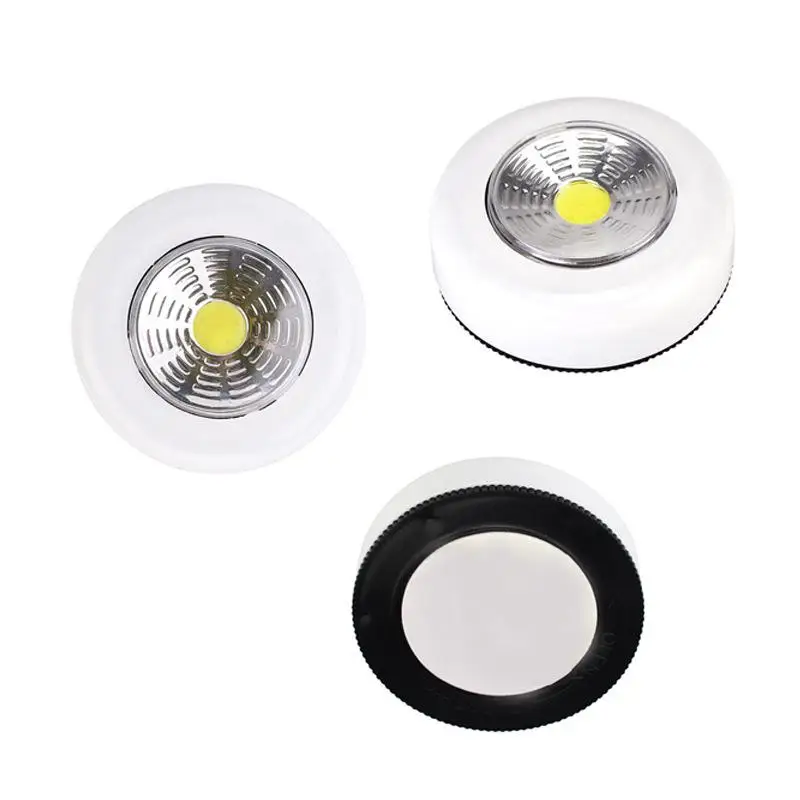 

1pcs Round LED COB Night Light Cabinet Lamp Home Cabinet Walkway Stair Lighting Decoration
