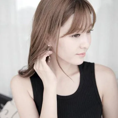 Новые модные длинные серьги-кисточки золотого и серебряного цвета с цепочкой для