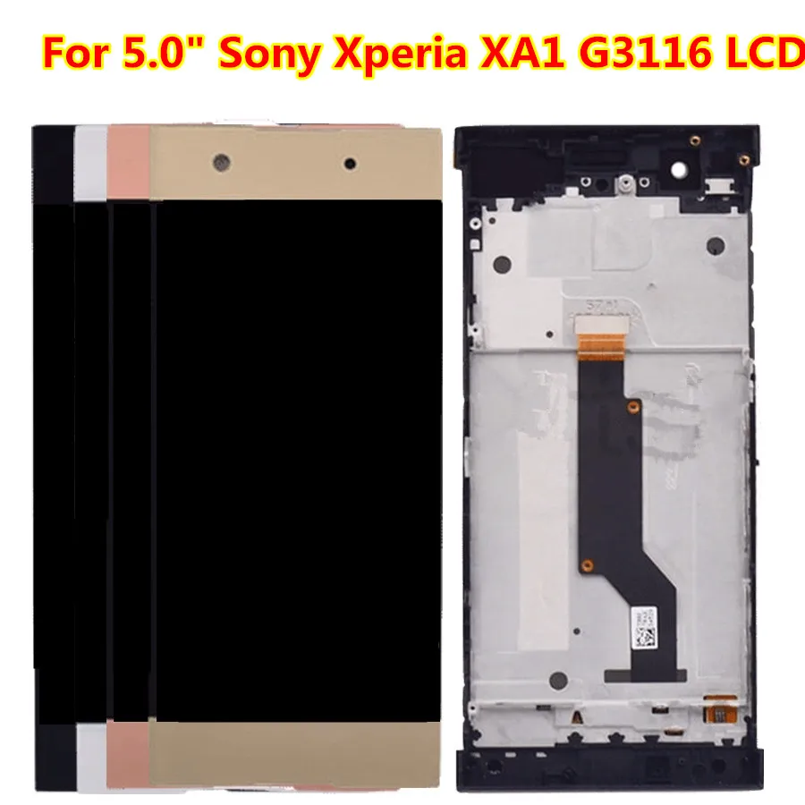 5 0 дюймовый ЖК-дисплей для Sony Xperia xa1 XA 1 G3116 G3121 G3123 G3125 G3112 дигитайзер сборка с рамкой