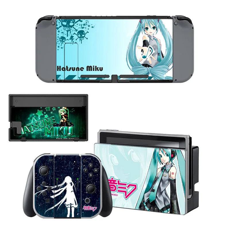 YSNS0574 Наклейка Hatsune Miku(Мику Хатсуне), переключатель кожи, наклейка с переключателем, совместимая с консолью переключателей и контроллером Joy-Con - Цвет: YSNS0574