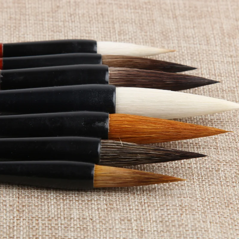 7 шт./компл. роскошная кисть в виде усов ручка Китайская традиционная каллиграфия