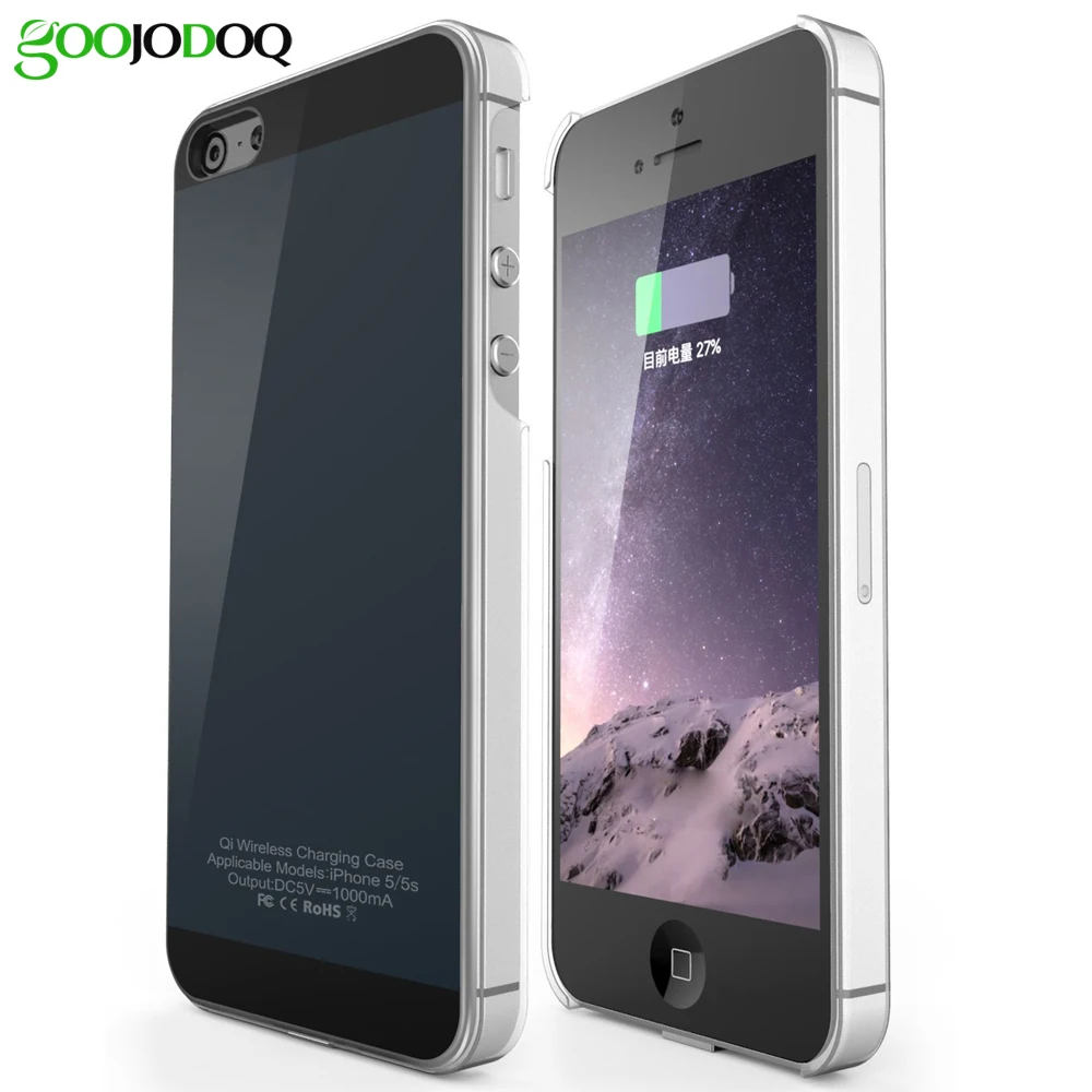 Qi Беспроводное зарядное устройство приемник чехол для iPhone 5 5S SE/6 6s 7 беспроводной
