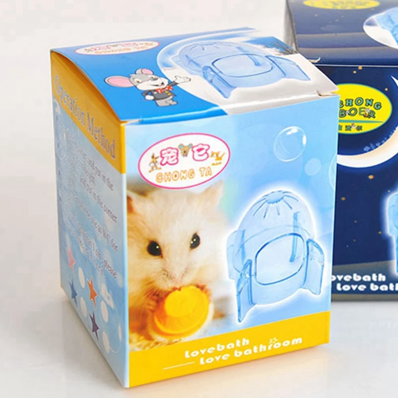 Туалет для хомяка пластиковая Ванна товары домашних животных цвет случайная