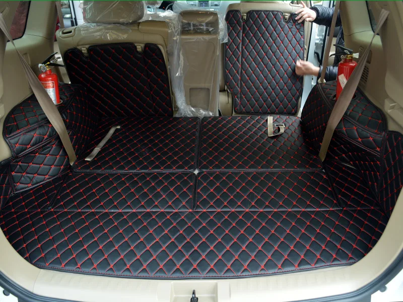 High quality! Special car trunk mats for Toyota Kluger 7 seats 2014-2009 waterproof boot carpets cargo liner Free shipping |