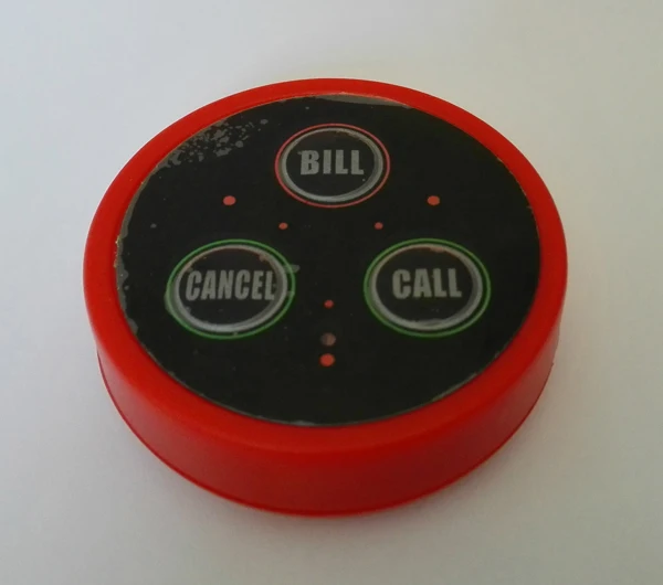 Беспроводная система вызова официанта с 3 клавишами брикет 20 шт. для гостевого