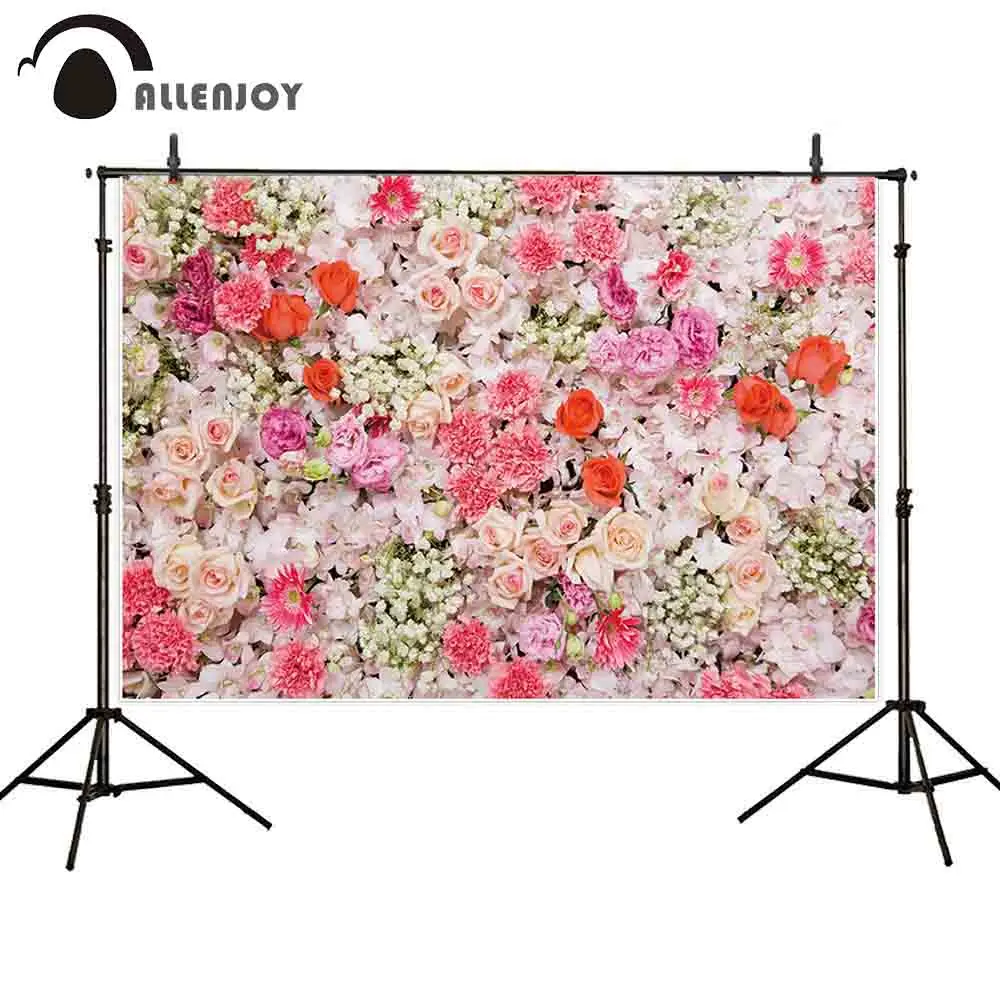 Студийный фон для фотосъемки Allenjoy винтажный Свадебный цветочный роза красивый