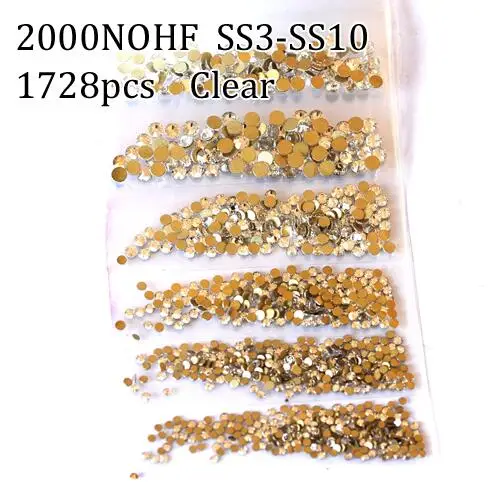 SS3-SS10 101 1728pcs Бисер для ногтей DIY Стразы AB Siam Хрустальная стеклянная Икра крошечные 3D микро ногти искусство Pedrarias Маникюр украшение - Цвет: SS3-SS10 101 1728pcs