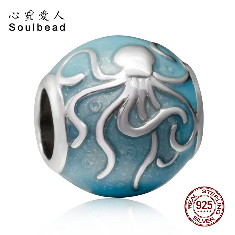 Soulbead искусственная Серебряная эмаль акценты океанская идентификация подходит