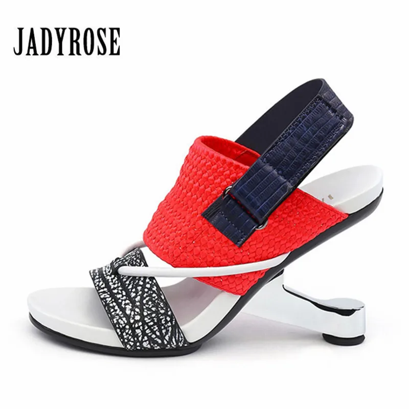 Jady/яркие женские сандалии гладиаторы с розой модельные туфли на необычном