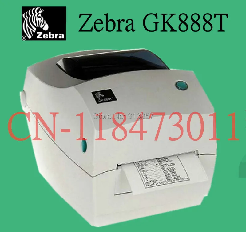 Оптовая продажа Zebra GK888TT принтер для наклеек чернильная лента Матовая