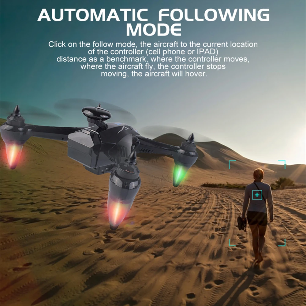 Профессиональные с GPS RC Дроны HD 1080 P 5G WI FI Камера Drone Follow Me (следуй за мной)