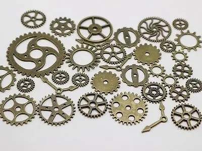 50 разных бронзовых тонов в стиле стимпанк филигрань подвеска с подвеской виде