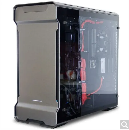 PHANTEKS 515ETG серебристый/черный двухсторонний чехол для компьютера из закаленного