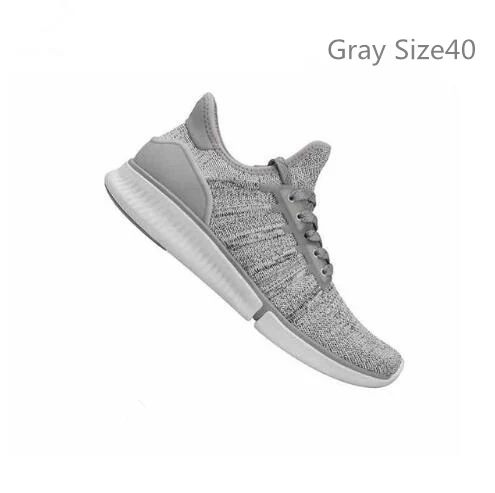 Gray Size40 Xiaomi Mijia Смарт Кроссовки Спортивная профессиональная Мода IP67 Водонепроницаемый поддержка смарт-чип(не включая - Цвет: Gray Size40