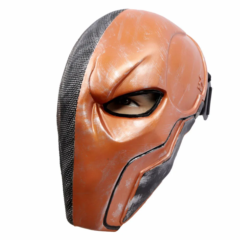 XCOSER Deathstroke маска для лица Бэтмен Аркхэм полуголова шлем реквизит косплея на