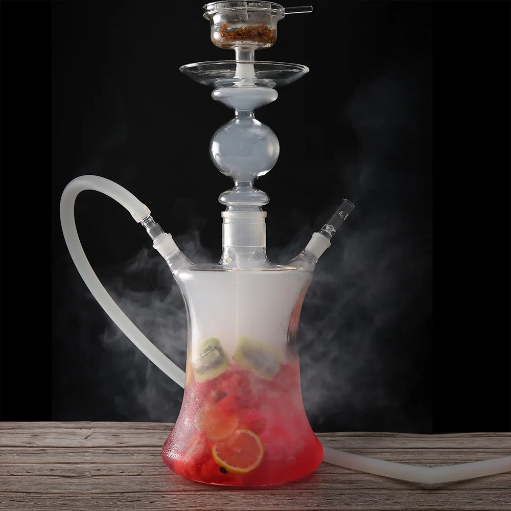 Hookah Hose Set Shisha Adapter Chicha Nargile Glass NarguileLed Art BossZaharh Big Mouth Piece Tuyau Silicone |