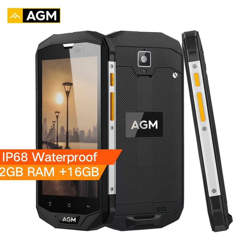 AGM A8 SE IP68 Водонепроницаемый мобильный телефон 5 0 &quotHD сенсорный экран Android 7 1 2 GB