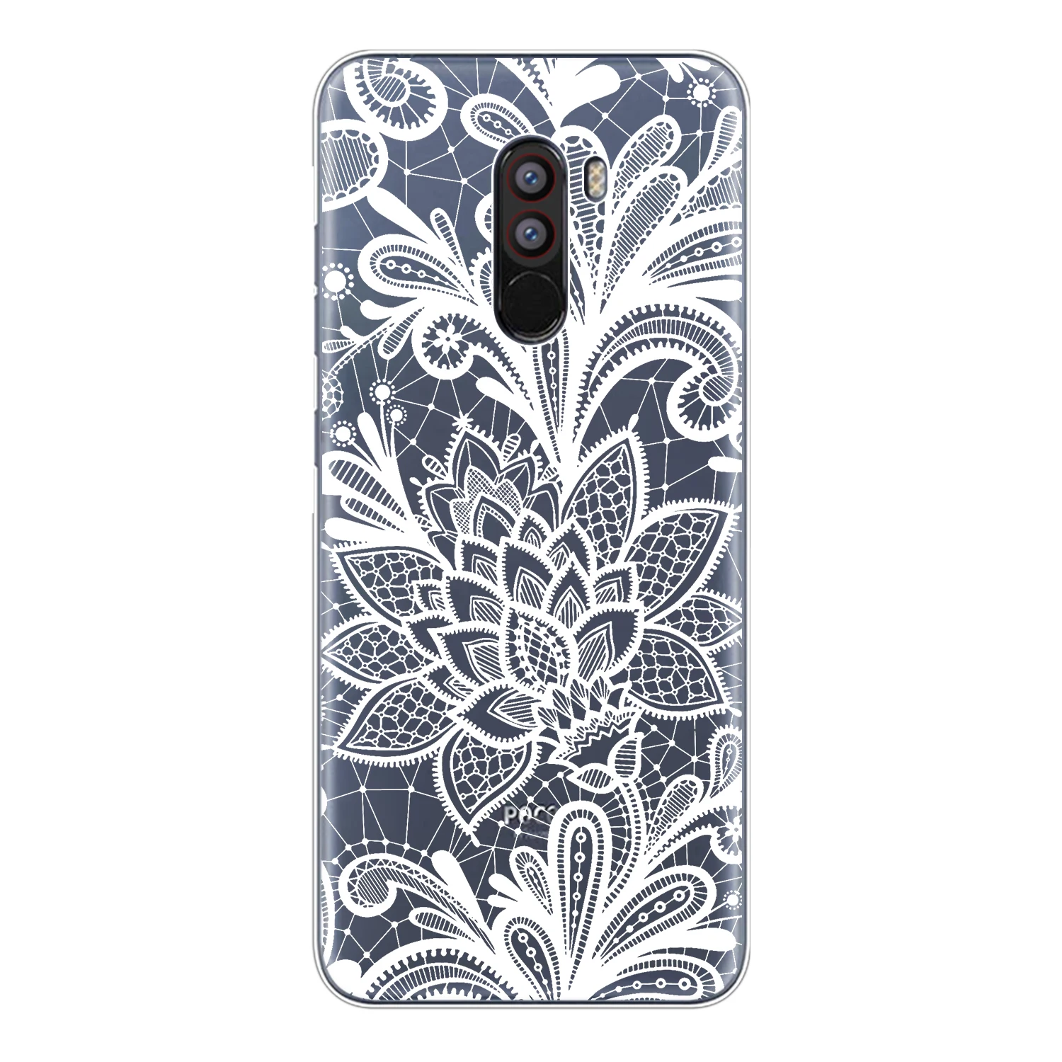Мягкий чехол из ТПУ Для Xiaomi Mi A1 5X A2 Lite 6X 8 SE PocoPhone F1 силиконовый Мандала с кружевным