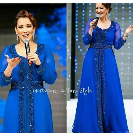 Вечернее платье caftan Fatima Zahra для выпускного бала с длинным рукавом 2019|Платья на
