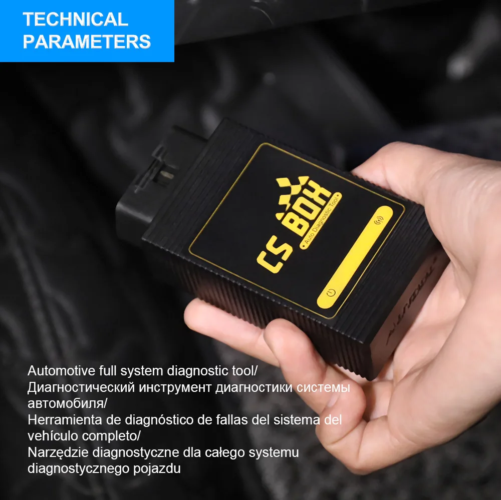 AUTOOL CS BOX OBD 2 II Автомобильная мульти система Bluetooth и т. д. ABS ключ кодирования DTC Reader