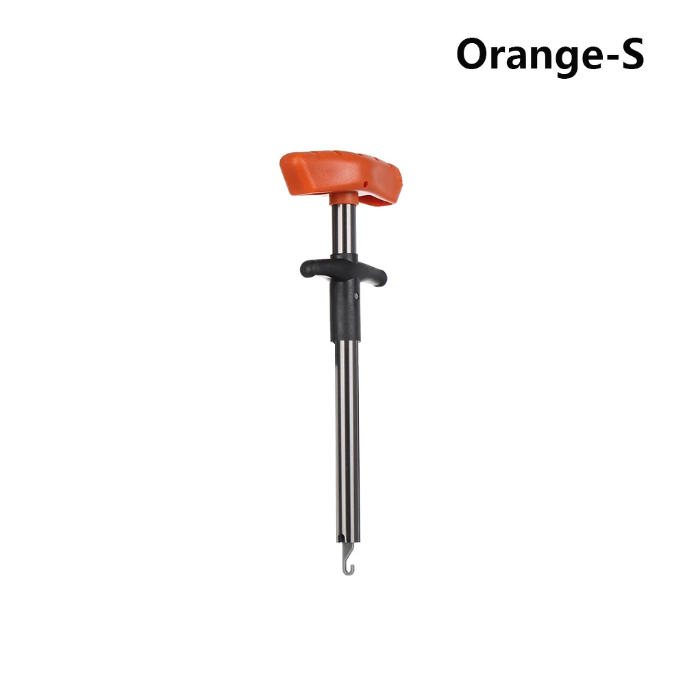 Orange S Портативный алюминиевый трубчатый Крюк Detacher легкий для удаления рыболовной приманки рыболовное устройство для развязывания рыболовных аксессуаров - Цвет: Orange S