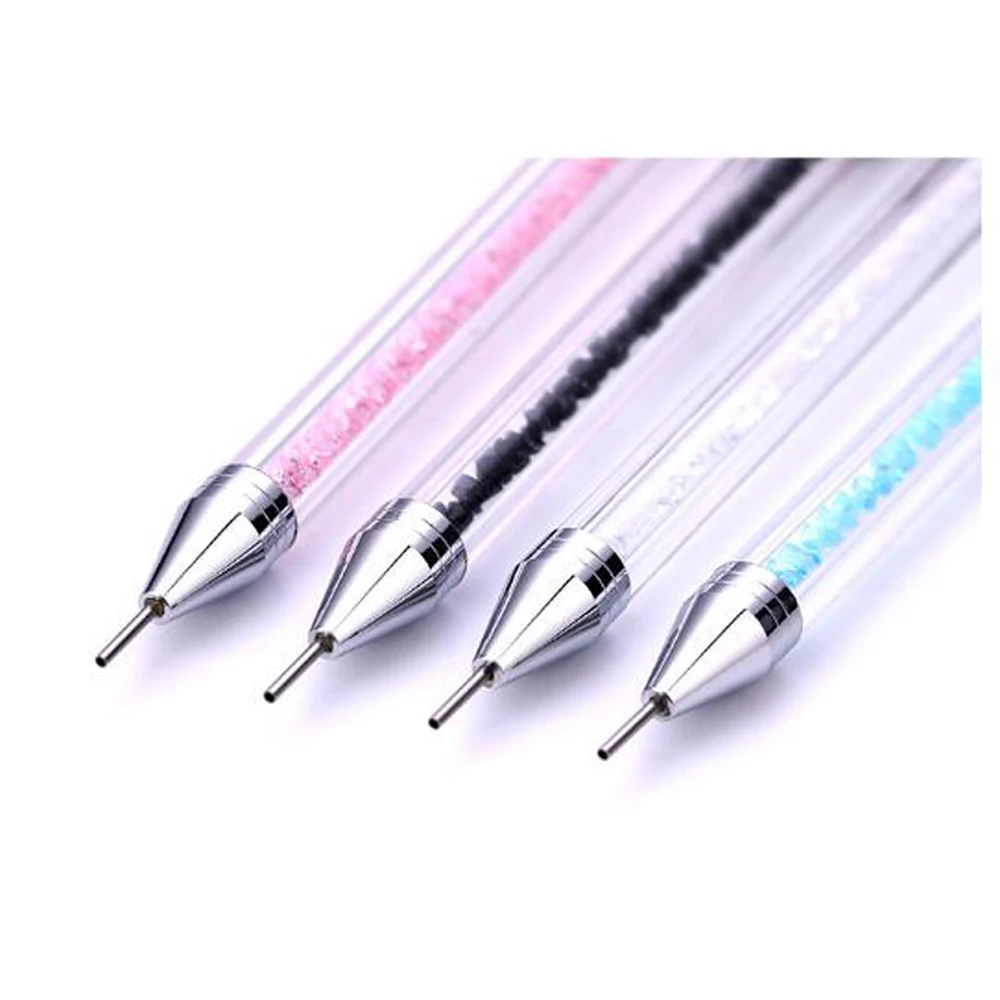 Nail makeup Dotting Pens Polish Pen Brush Drill Point Flower Line Rhinestones Tip Painting Drawing Manicure Tools | Красота и