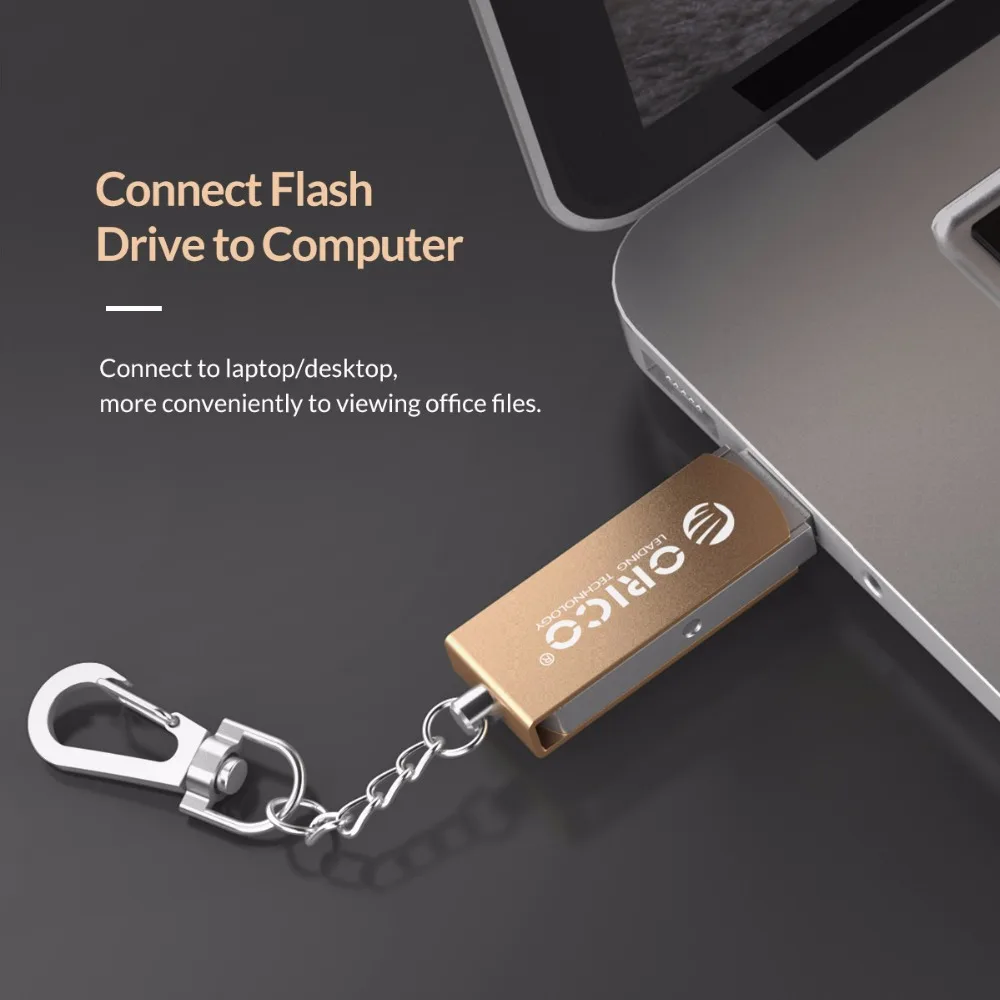 ORICO USB флеш-накопитель 64 ГБ 32 ГБ 16 ГБ USB 2,0 металлическая флеш-память USB накопитель Флэш-Диск флеш-диск USB 2,0