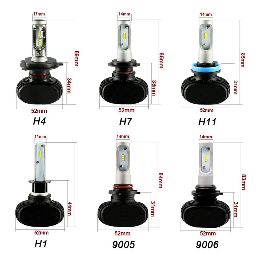 LAIMAIK светодиодный фар лампы 9005 9006 H11 H4 H7 H1 авто 50 Вт 8000LM 6000 К все в одном CSP Lumi s