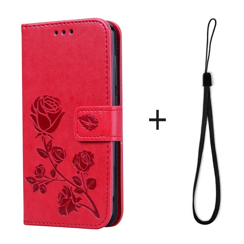 MGH Red Strap For Blackview A60 Case Blackview A60 Pro Case Cover Wallet Leather Back Cover Phone Case For Blackview A60 A 60 Case Flip Fundas - Цвет: MGH Red Strap