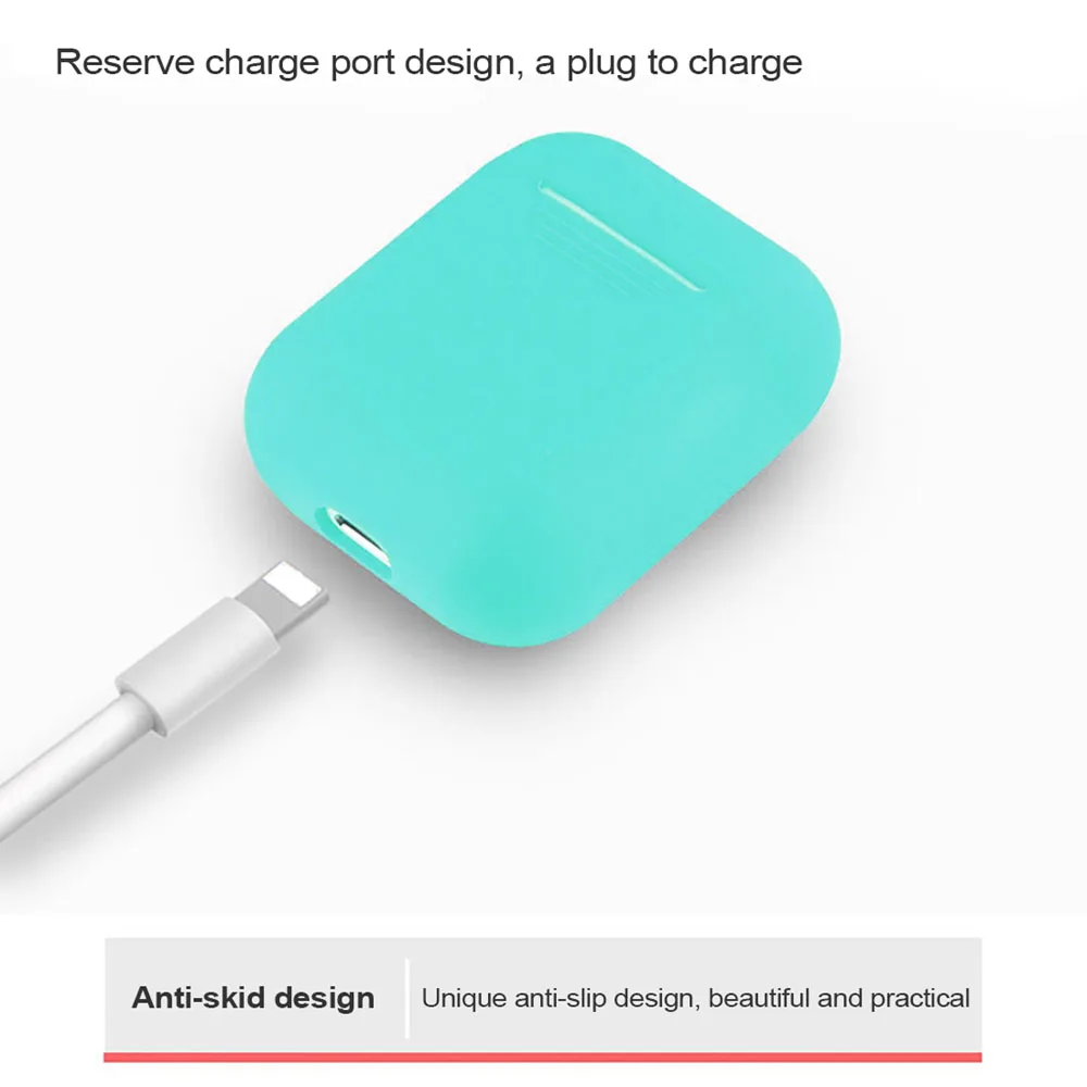 Для AirPods силиконовый чехол Защитная оболочка покрытие для Apple Airpod зарядный Чехол