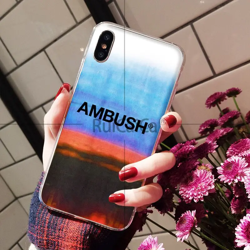 Ruicaica засада Простой Новый чехол для телефона Fundas iPhone X XS MAX 6 6S 7 7plus 8 8Plus 5 5S