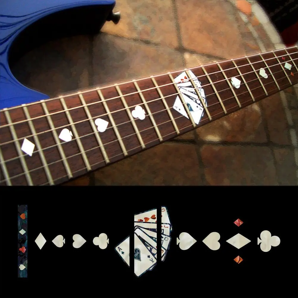 Маркеры Fretboard с инкрустацией наклейки для гитарных игральных карт|decal for guitar|for