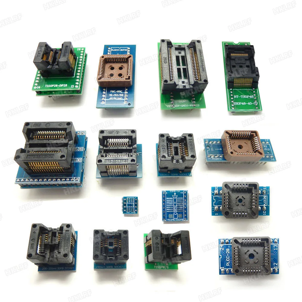 RT809H Универсальный памяти на носителе EMMC-программирование NAND Flash+ 30 Адаптеры+ TSOP48 адаптер+ TSOP56 адаптер+ SOP8 Тесты зажим с кабели