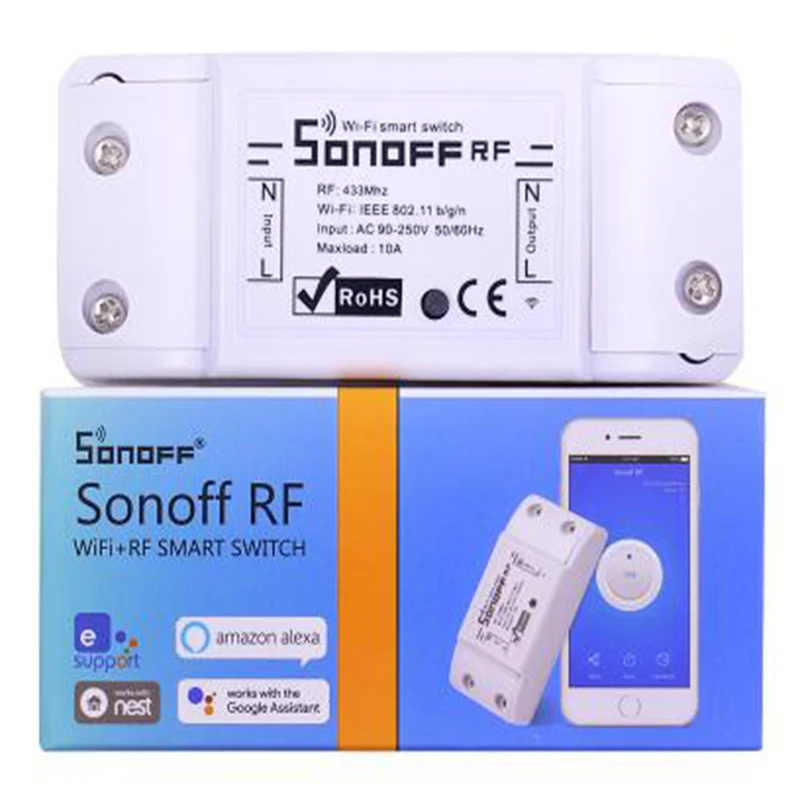 Sonoff Basic R3 Wifi переключатель Sonoff S20 RF RM433 Pow R2 433 RF мост дистанционное управление беспроводной умный дом таймер через Alexa