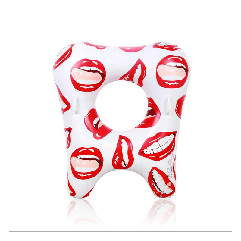 Плавательное кольцо с зубцами 33 см поплавки для бассейна огромный пончик