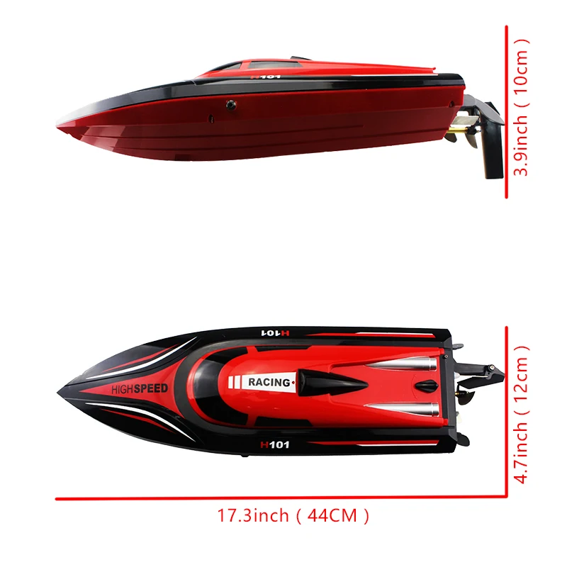 Радиоуправляемая лодка 2 4G 35 км/ч скоростная гоночная яхта с дистанционным