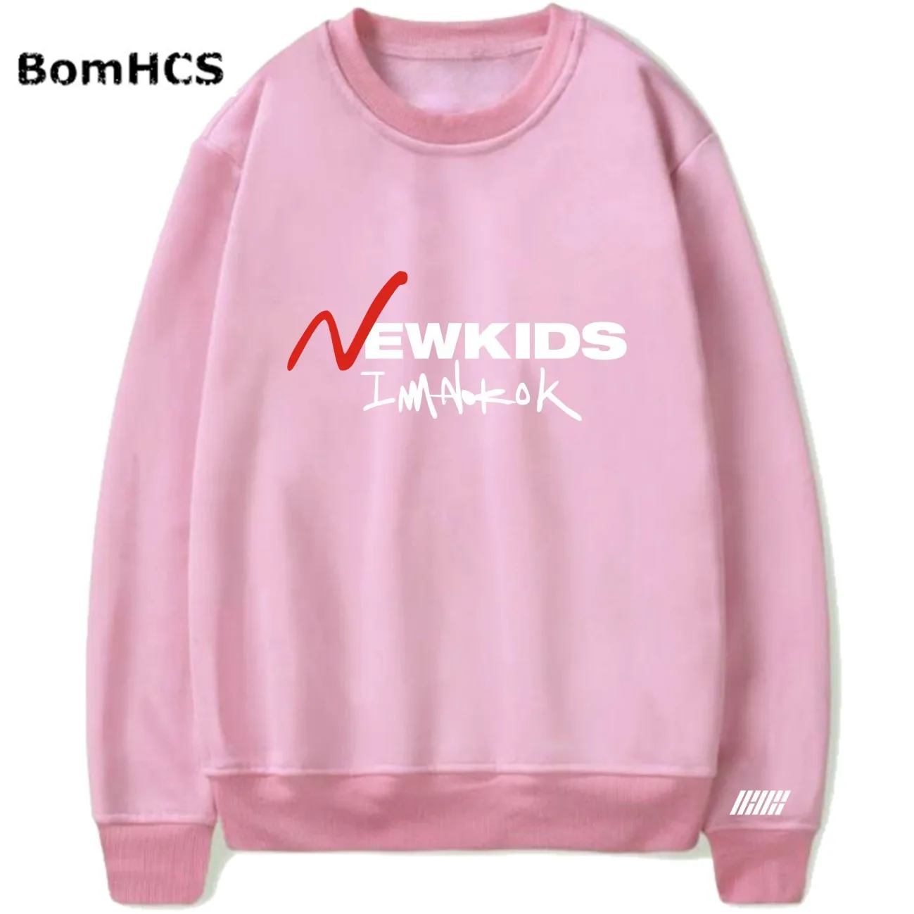 Новые детские хлопковые пуловеры унисекс Kpop IKON толстовки с капюшоном спортивные