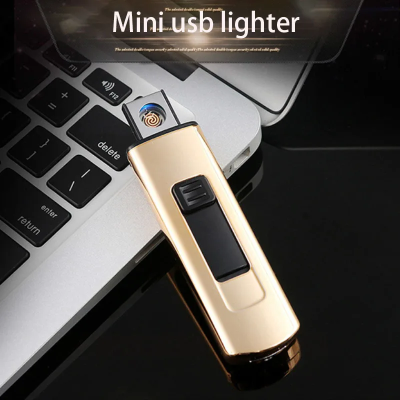 Мини Вольфрамовая турбо USB Зажигалка для сигарет курения Электронная